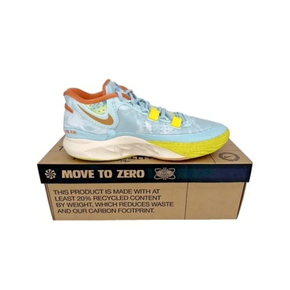 Nike Kyrie 8 Glacier Blue Yellow Strike Mens Basketball Shoes DJ6017-400 SZ 13.5